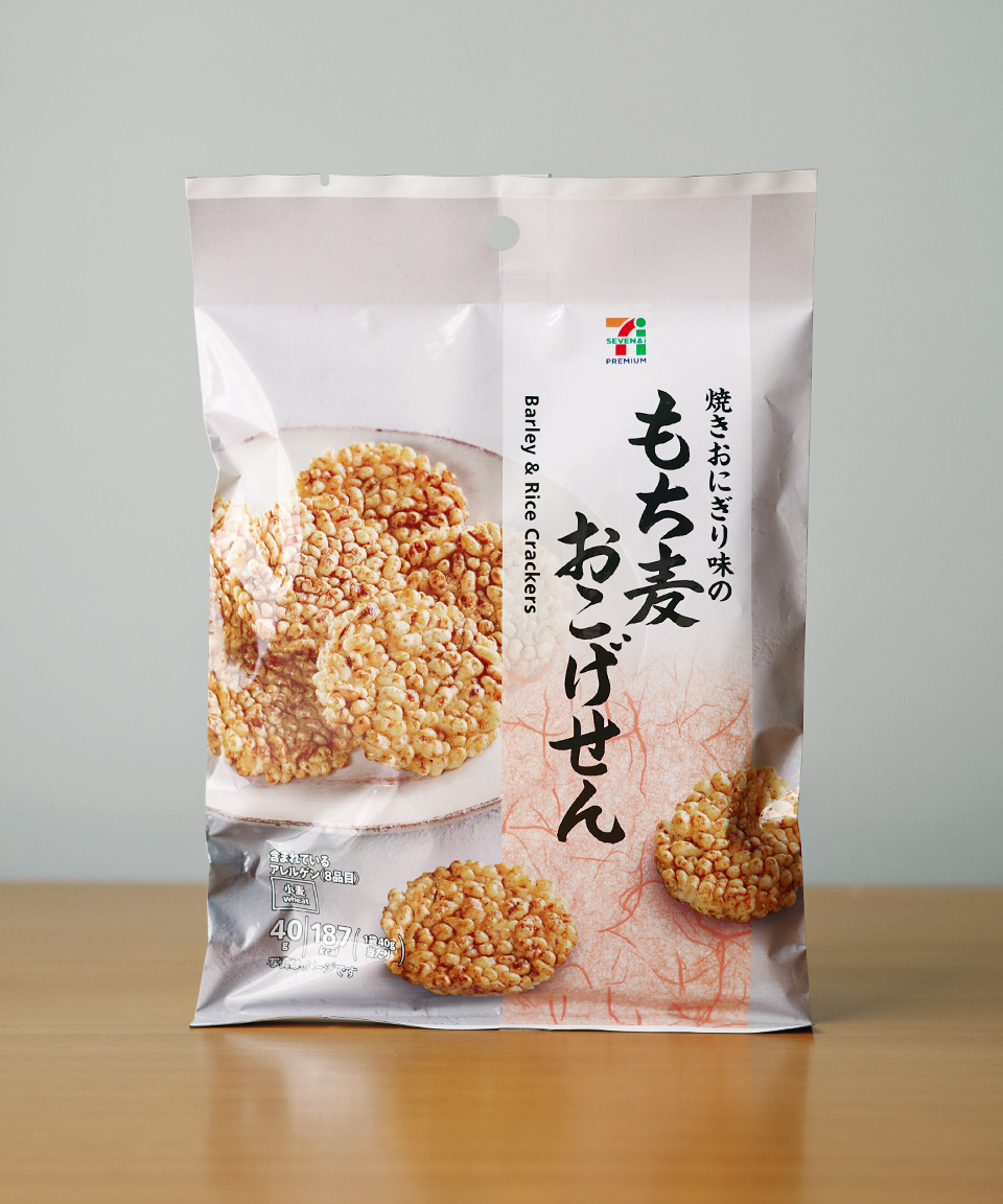 세븐일레븐 모찌무기 오코게센 40g 보리 센베이 일본 편의점 간식