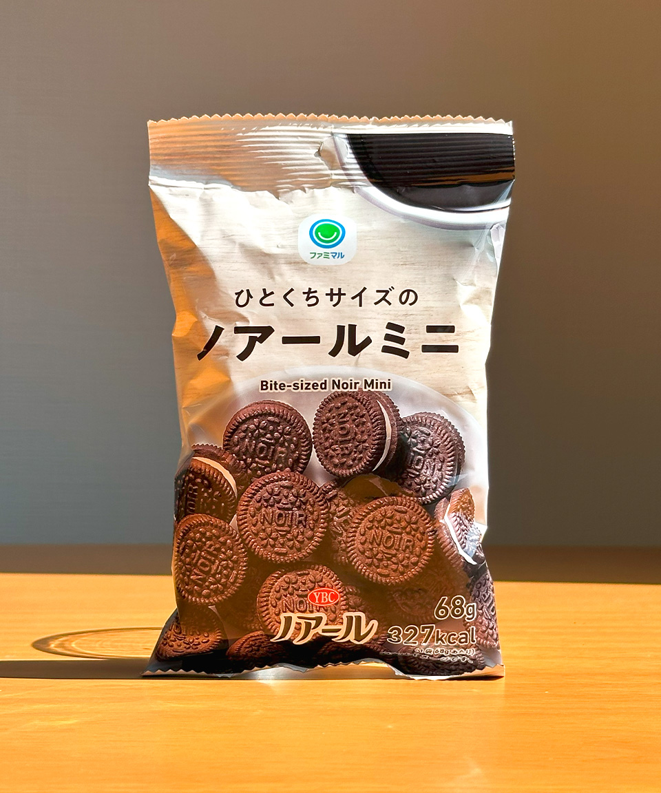 패밀리마트 노아루 미니 68g 쿠키앤크림 샌드 편의점 일본 간식