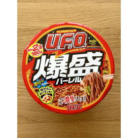 [ 닛신 ] UFO 바쿠모리 바레루 223g / 양이 2배인 UFO 야끼소바 / 일본 컵라면