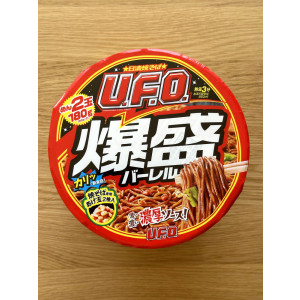 [ 닛신 ] UFO 바쿠모리 바레루 223g / 양이 2배인 UFO 야끼소바 / 일본 컵라면