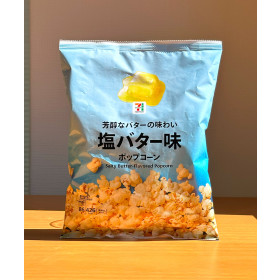 세븐일레븐 팝콘 소금버터맛 75g 편의점 일본 간식