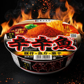 일본 컵라면 스가키야 카라카라우오 신신어 라멘 136g