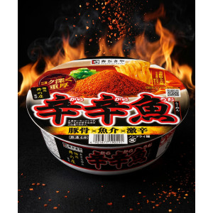 일본 컵라면 스가키야 카라카라우오 신신어 라멘 136g