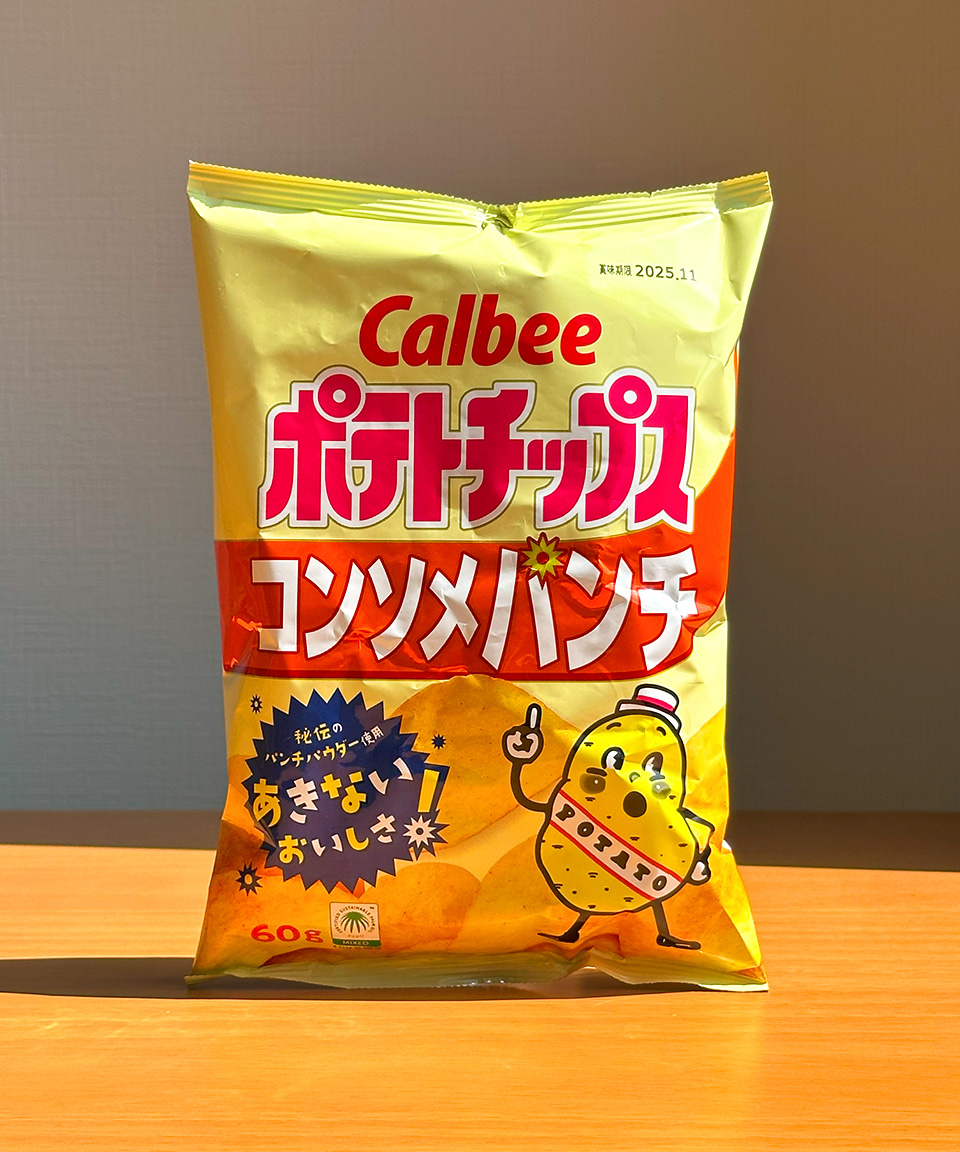 일본 가루비 포테이토칩 간식 콘소메펀치, 60g, 1개