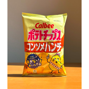 일본 가루비 포테이토칩 간식 콘소메펀치, 60g, 1개