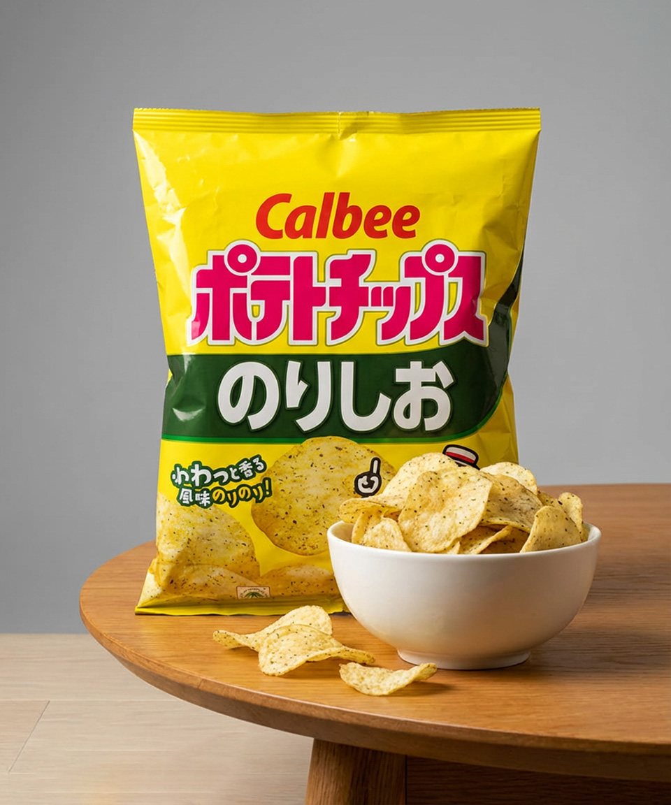 일본 가루비 포테이토칩 간식 김소금맛, 55g, 1개