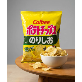 일본 가루비 포테이토칩 간식 김소금맛, 55g, 1개