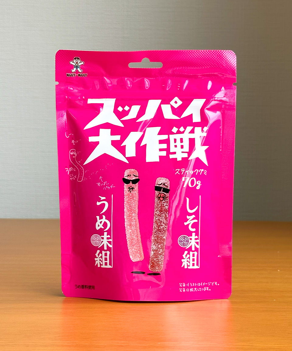 일본 젤리 왕왕재팬 슷파이 대작전 매실 / 시소, 70g, 1개