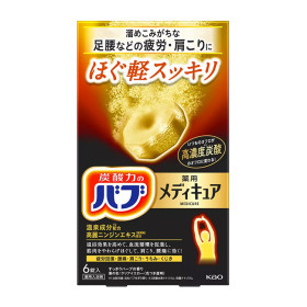 [ 카오 ] 바브 메디큐어 호구케이 슷키리 6개입 / 일본 입욕제