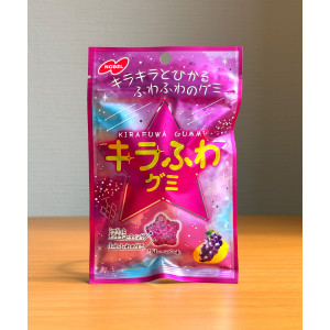 일본 젤리 노벨 키라후와 별모양 구미 포도, 50g, 1개