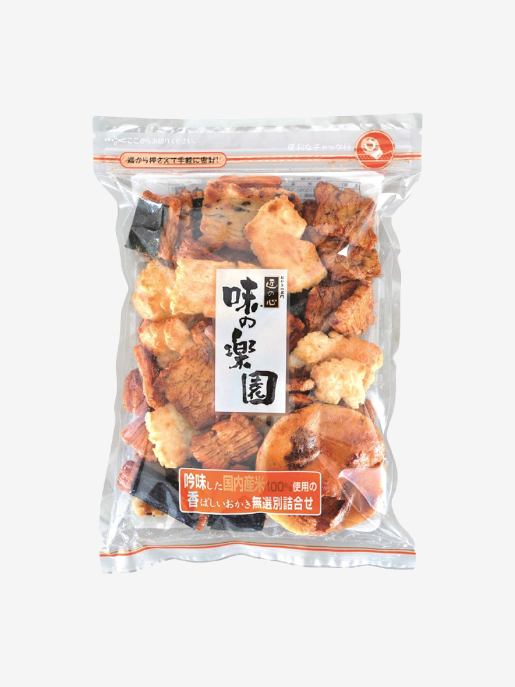 [ 마루히코 ] 아지노 라쿠엔 230g / 믹스 센베이 / 일본 과자