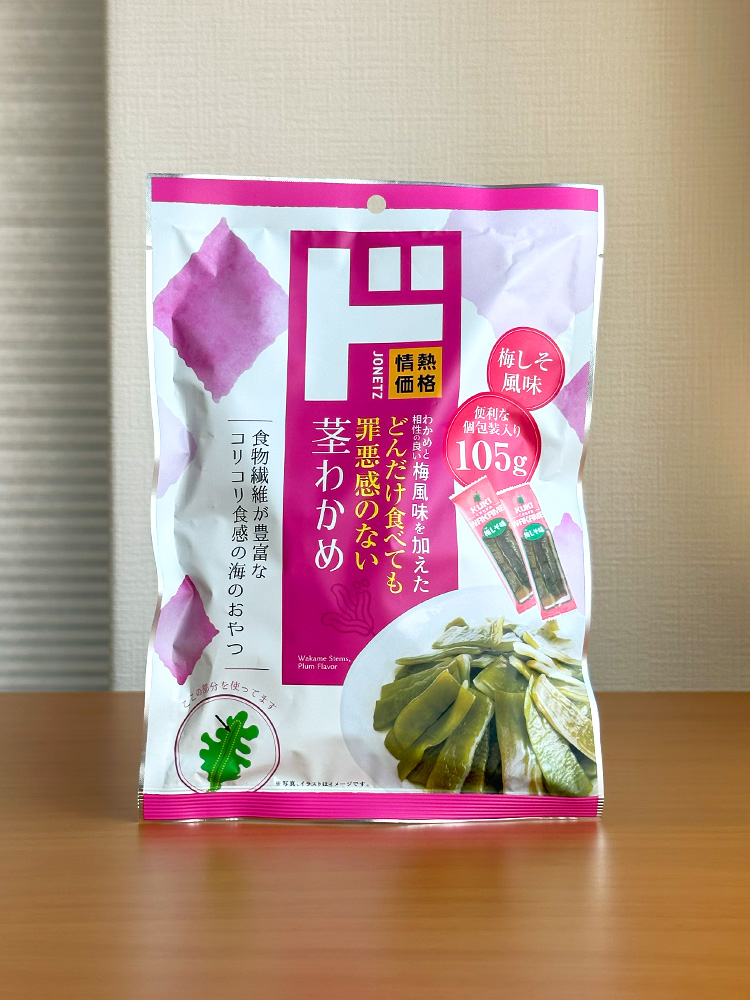 [ 돈키호테 ] 쿠키 와카메 우메시소 90g / 미역줄기 과자 / 일본 과자