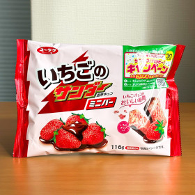 [ 유라쿠제과 ] 이치고노 썬더 미니바 116g / 딸기 시즌 / 일본 초콜릿