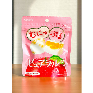 [ 카바야 ] 퓨아랄 구미 링고 58g / 사과 과즙 젤리 / 일본 젤리