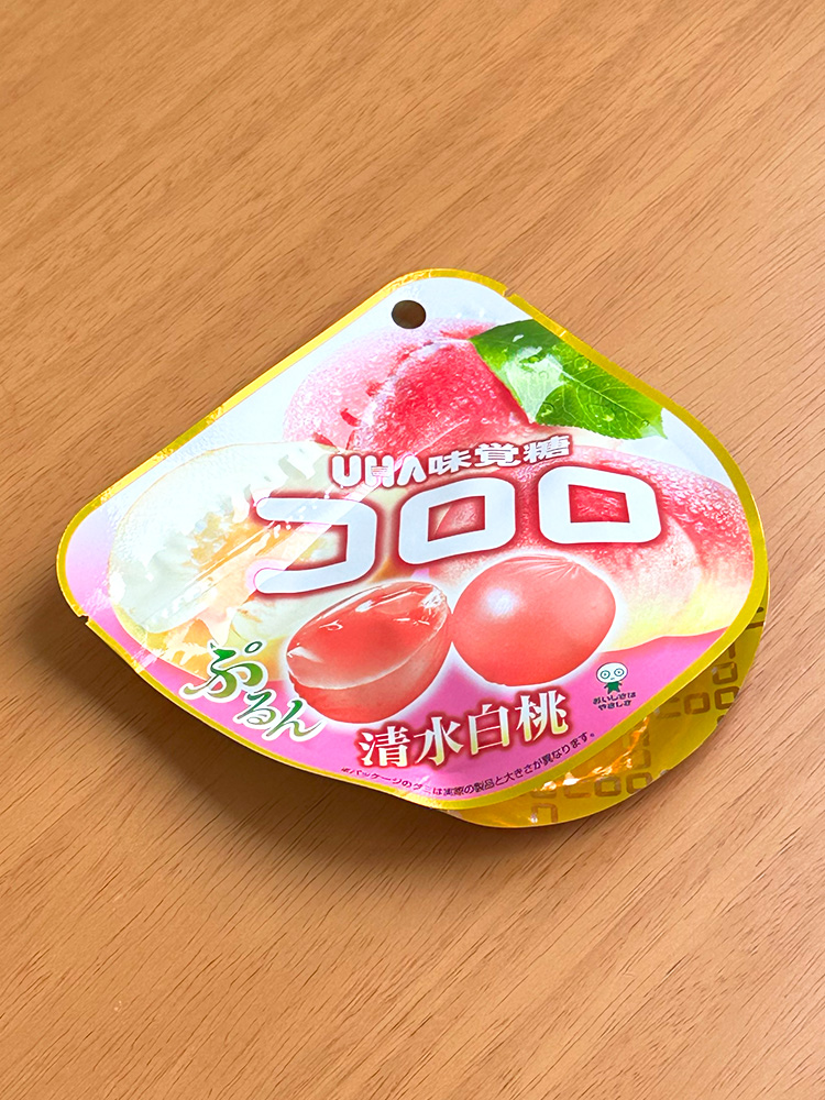 일본 젤리 UHA 미각당 코로로 백도, 40g, 1개