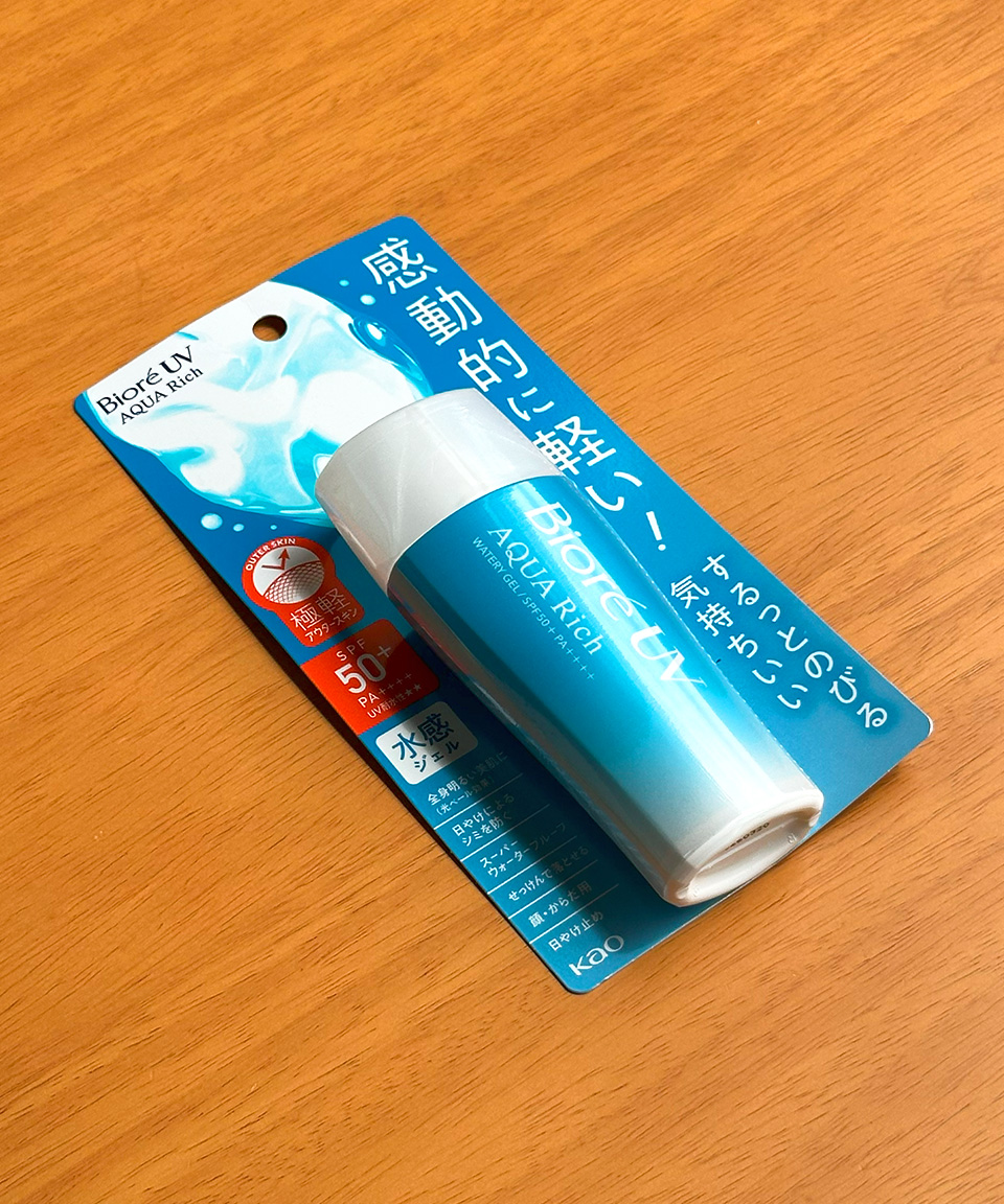 비오레 UV 아쿠아리치 워터리 젤 70ml 일본 선크림
