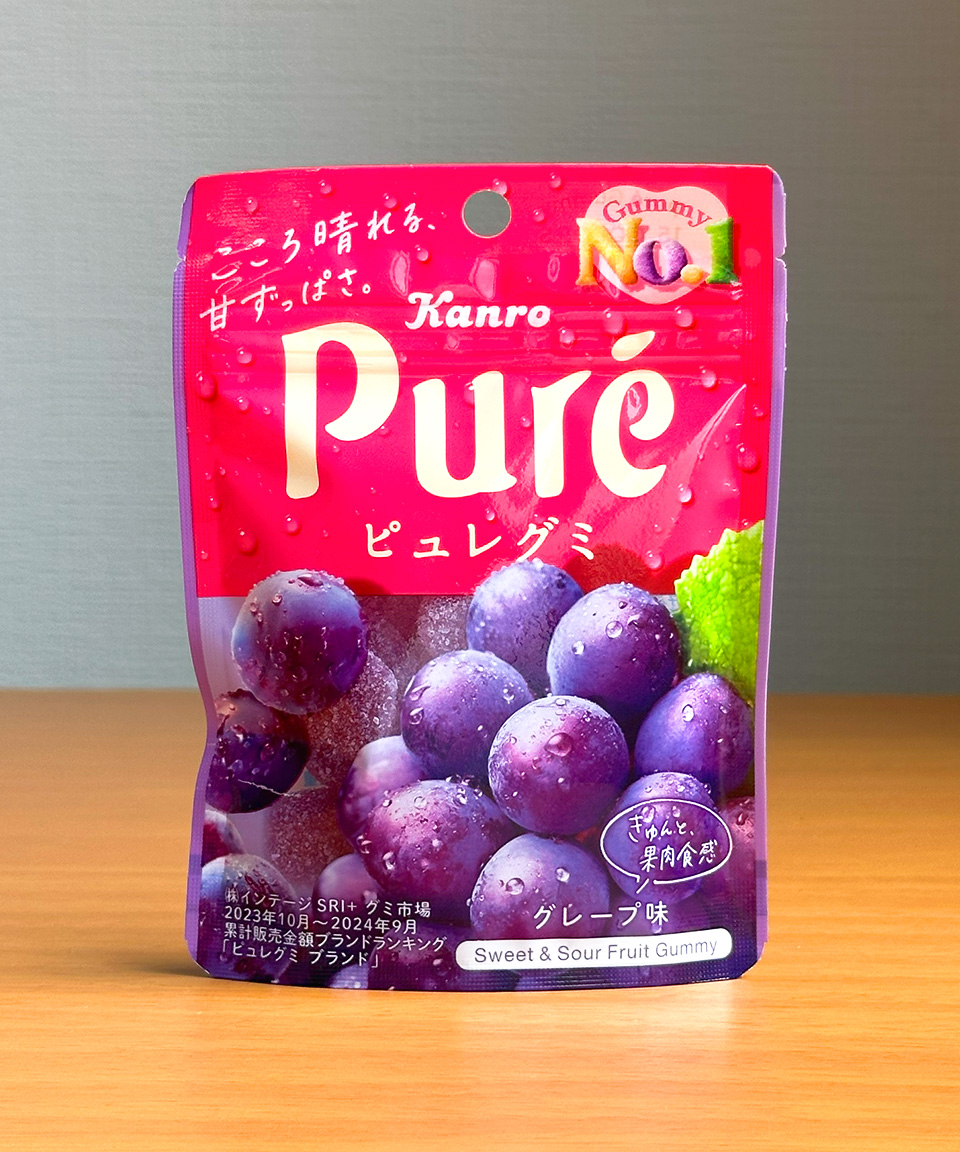 일본 젤리 칸로 퓨레구미 포도, 56g, 1개