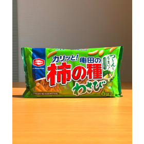 카메다 카키노타네 감씨과자 일본 간식 맥주 안주 와사비, 6개입, 1개