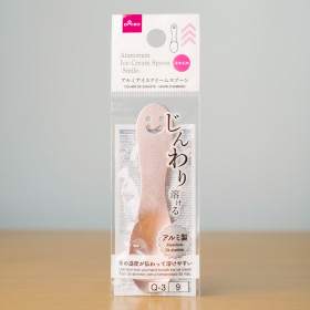 일본 다이소 알루미늄 아이스크림 스푼 열전도 숏 스마일, 랜덤 1개