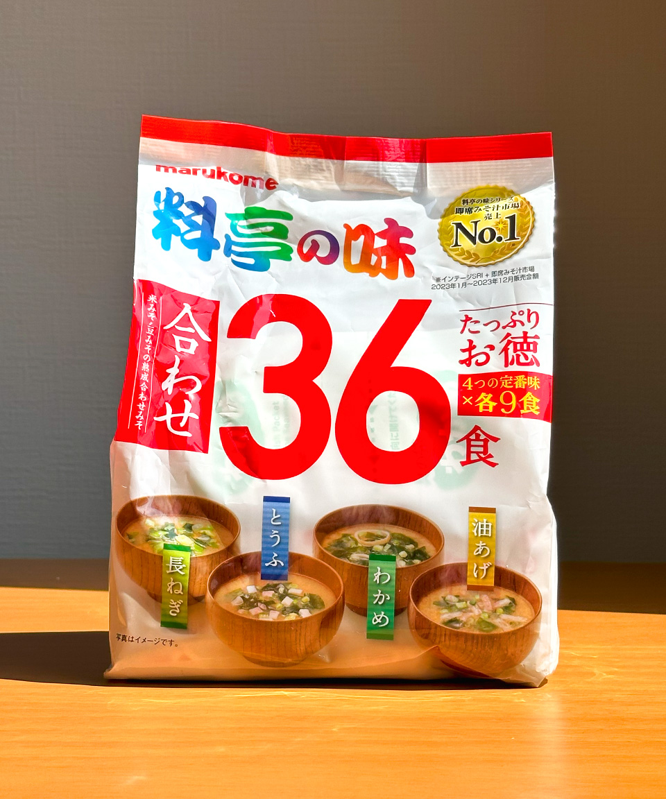 마루코메 미소시루 아와세 대용량 36식, 648g, 1개