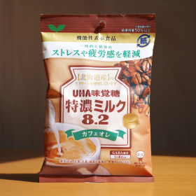 UHA 미각당 특농 밀크 캔디 8.2 일본 사탕 카페오레, 93g, 1개