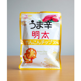 칼디 카모이 매콤 명란 연근칩 27g 일본 간식