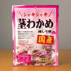 일본 안주 소칸 샤키샤키 쿠키 와카메 우메시소맛 68g 미역 줄기