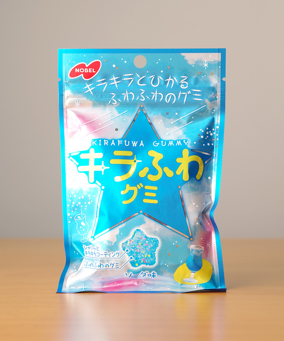 일본 젤리 노벨 키라후와 별모양 구미 소다, 50g, 1개