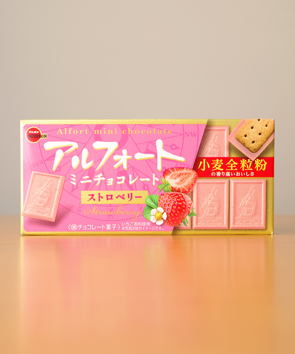 일본 부르봉 알포트 미니 초콜릿 스트로베리, 55g, 1개