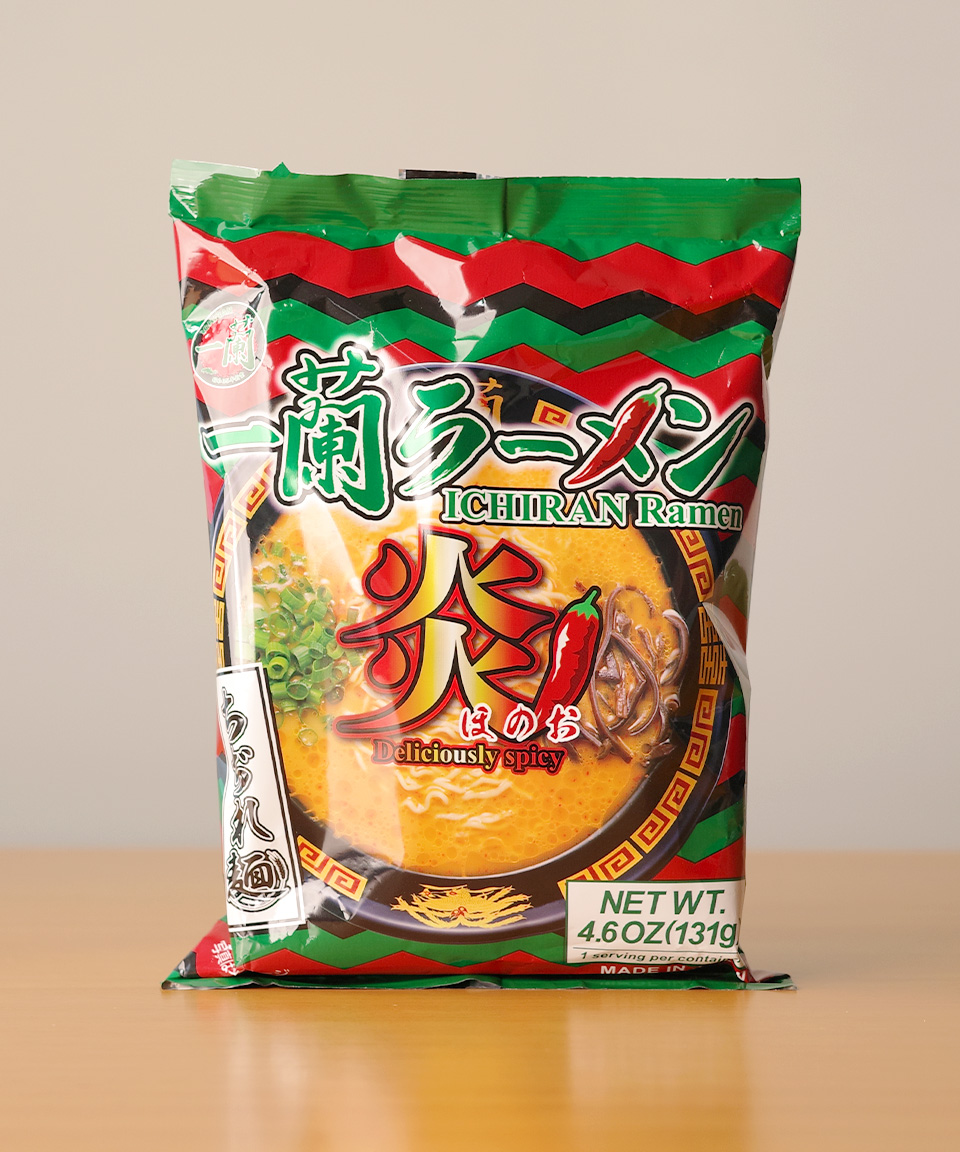 이치란 불꽃 매운맛 131g 일본 봉지라면