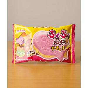 메이토 푸쿠푸쿠 타이 일본 붕어빵 과자 간식 군고구마맛, 16.5g, 1개
