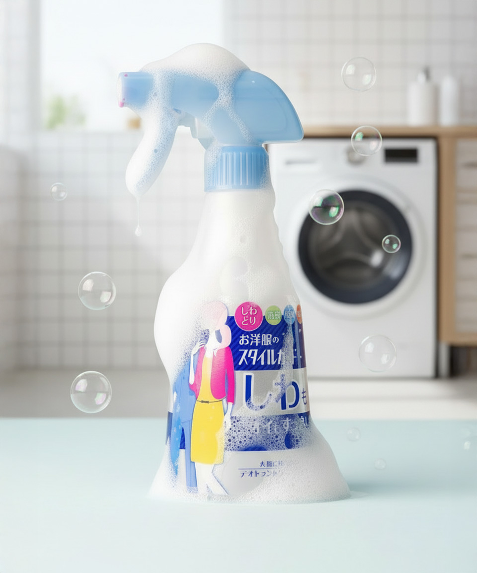 일본 다림질 스프레이 라이온 시와토리 스프레이 본품 300ml 뿌리는 다리미풀