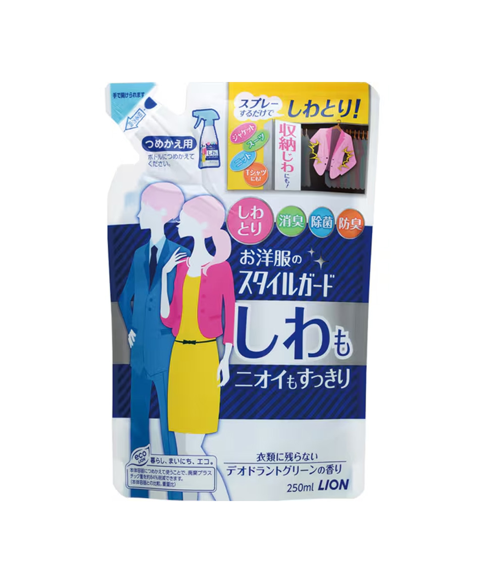 일본 다림질 스프레이 라이온 시와토리 스프레이 리필 250ml 뿌리는 다리미풀