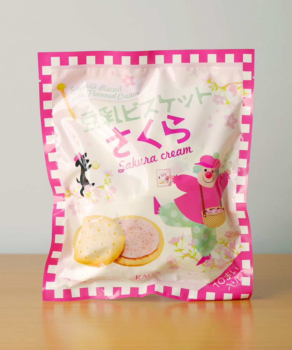 칼디 두유 비스킷 사쿠라, 140g, 1개