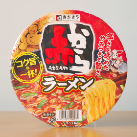 일본 컵라면 스가키야 아카카라 라멘 121g 매운 전골