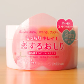 일본 펠리칸 엉덩이 비누 바디스크럽 스위트 피치향 180g 코이스루 오시리