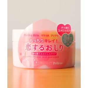일본 펠리칸 엉덩이 비누 바디스크럽 스위트 피치향 180g 코이스루 오시리