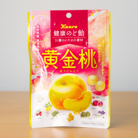 칸로 황금 복숭아 목캔디 80g 일본 사탕