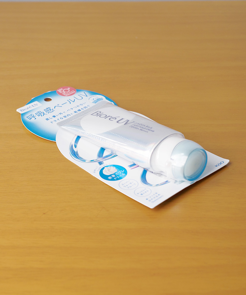 비오레 선크림 UV 아쿠아리치 에어리 홀드 휩크림 70g 호흡감 베일