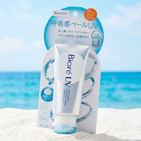 비오레 선크림 UV 아쿠아리치 에어리 홀드 휩크림 70g 호흡감 베일