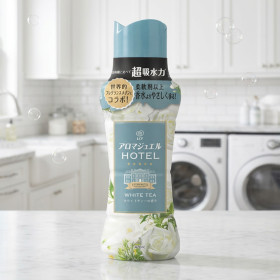 레노아 해피니스 아로마쥬얼 화이트티 비즈 일본 섬유유연제 화이트티 본품, 420ml, 1개