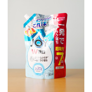 일본 조이 JOY 주방세제 컴팩트 W 거꾸로 보틀 프레쉬 클린 리필, 930ml, 1개
