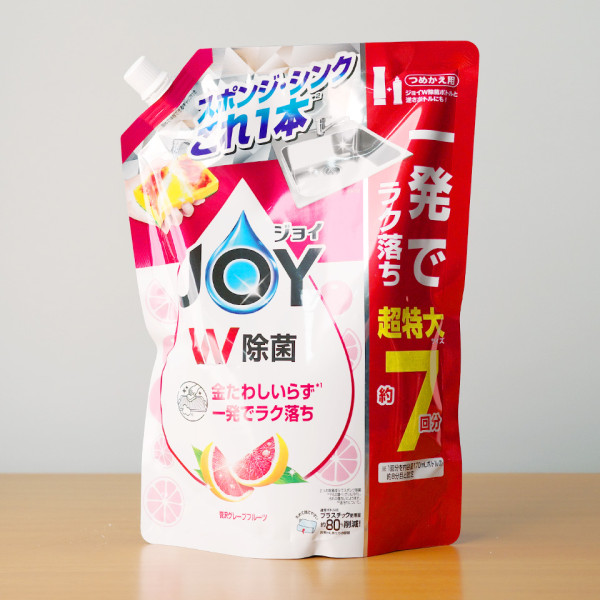 일본 조이 JOY 주방세제 컴팩트 W 거꾸로 보틀 자몽 리필, 930ml, 1개
