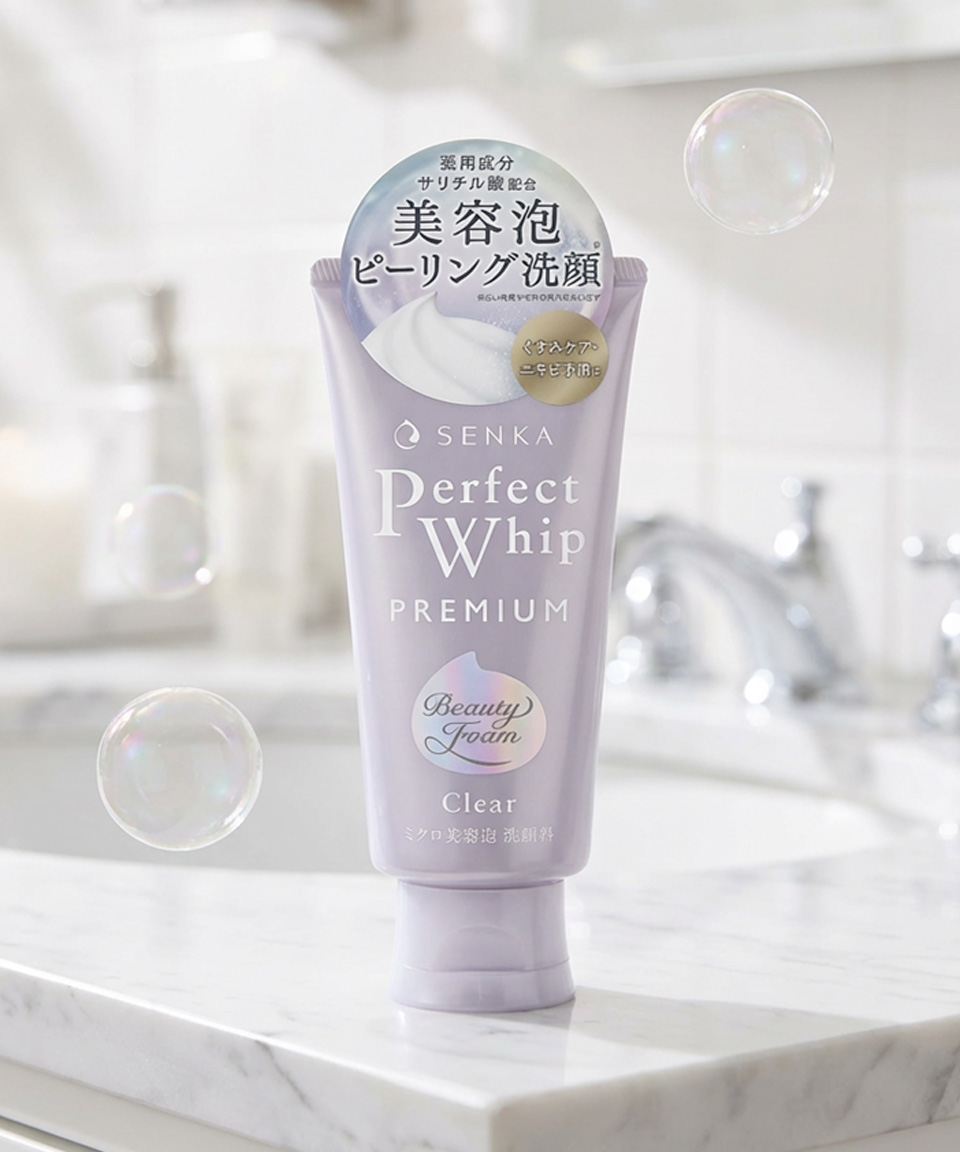 센카 퍼펙트 휩 클렌징폼 일본 세안제 프리미엄 클리어, 120g, 1개
