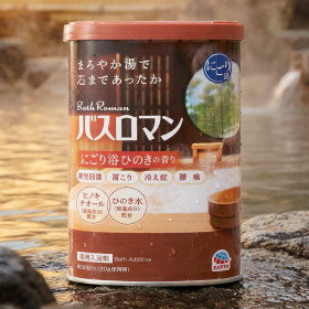 바스로망 입욕제 히노끼향 600g 일본 온천 목욕 반신욕