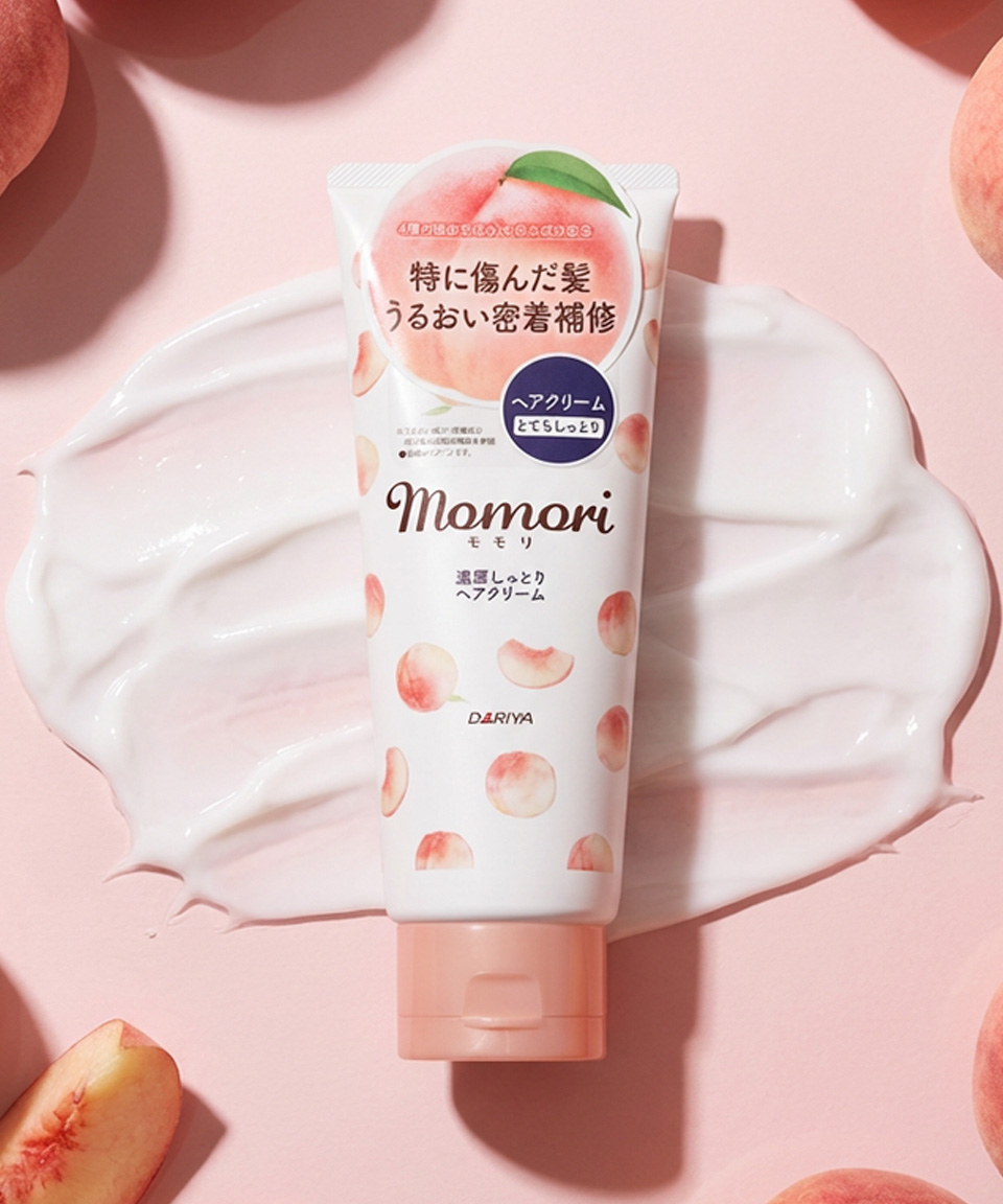 모모리 헤어크림 일본 돈키호테 화장품 농후 촉촉한 복숭아, 150g, 1개