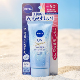 니베아 UV 슈퍼 워터 일본 선크림 에센스 80g, 1개