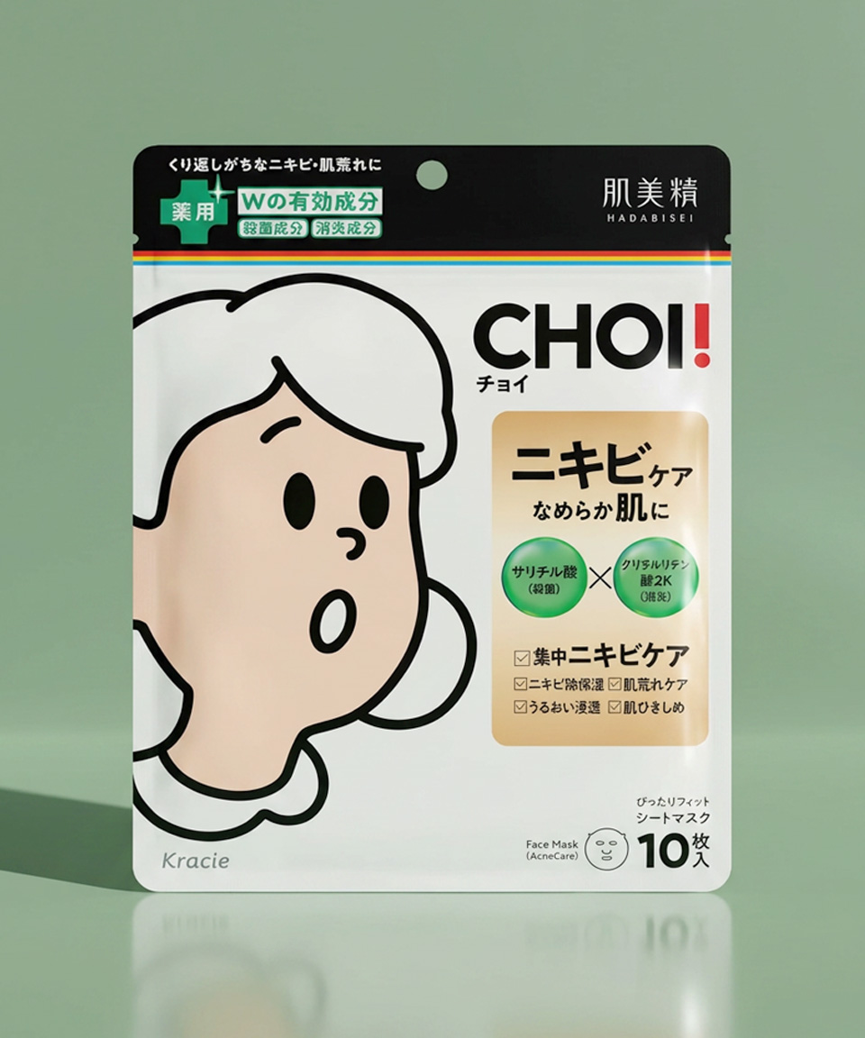 크라시에 초이 CHOI 일본 마스크팩 아크네 케어, 10매, 1개