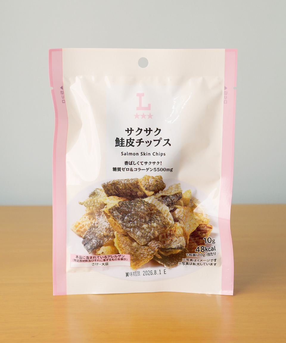 로손 바삭바삭 연어 껍질칩 10g 사케가와 일본 편의점 안주