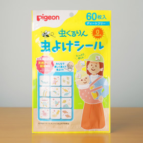 피죤 바다동물 0개월부터 사용가능한 모기패치 60매입 모기 퇴치 스티커 일본 무시요케